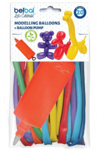 Set 20 Baloane Latex Pentru Modelaj cu Pompa