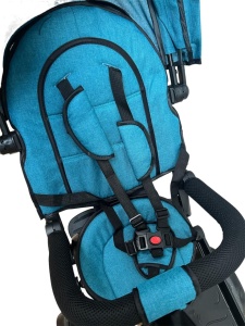 Tricicleta SL02 cu Pozitie de Somn, Scaun Reversibil, 8-36 luni, Culoare Verde Turcoaz - Img 4