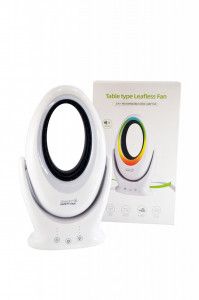 Ventilator digital cu lumina LED RGB, USB, SMART SAFETY FAN - Img 1