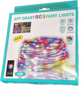Banda LED RGB 10 metri are APLICATIE TELEFON si TELECOMANDA inclusa - Img 3