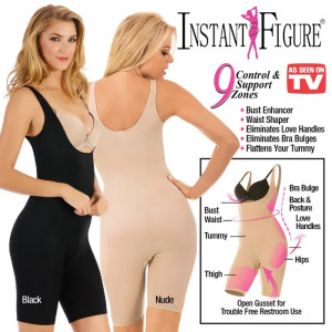 Body Modelator Negru și suport pentru silueta perfectă Instant Figure - Img 1