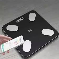 Cantar corporal cu ecran digital Iluminat, aplicatie smart, compatibil android/Ios, conectare bluetooth, termometru, 180 Kg Max - Img 3