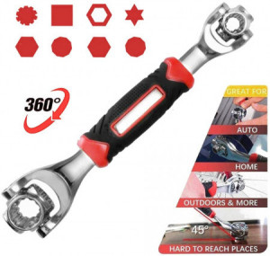 Cheie Multifunctionala Universala Rotativa la 360grd , 48 in 1 - Img 1