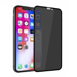 Folie protectie Privacy pentru iPhone 11/XR Full Cover Black 6D