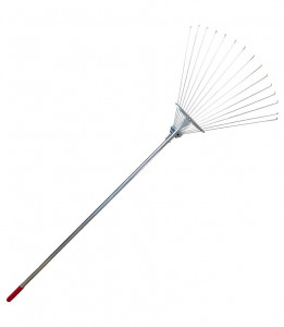 Grebla de Gradinarit Pentru Frunze cu Dinti Flexibili si Reglabili, Coada Metalica - Img 2