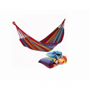 Hamac multicolor bumbac,180x80 cm,săculeț inclus - Img 3