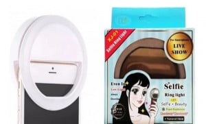 Inel Luminos Pentru Selfie, Accesoriu LED Tip Clips Pentru Telefon - Img 1