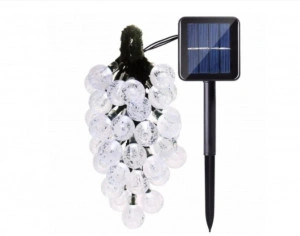 Instalatie Solara de exterior, cu 50 beculete LED, Model Globulete ca de Cristal , 7 jocuri de lumini - Img 3