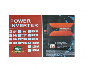 Invertor Auto Power Inverter, 12V- to 220V~/50Hz, putere 1000W - Img 3