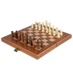 Joc de Sah si Table , Set Mare din lemn, Dimensiune 38/20cm