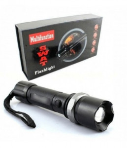 Lanterna SWAT Led, cu Acumulator 4800 mAh rezistenta socuri - Img 1