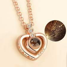 Lantisor-Te Iubesc de 100x altfel Rose Gold - Img 1