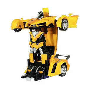 Masina care se transforma in Robot, Autobot, cu Telecomanda GALBENA - Img 2