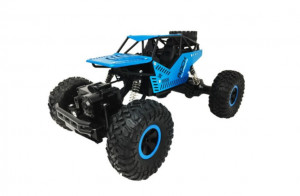 Masina cu telecomanda, ROVER , metal, 4x4, albastru/negru, 27x16,5x14cm - Img 3