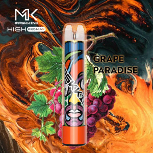 Narghilea electronica Maskking HIGH pro max, Aroma Grape Paradise, 1500 de fumuri, 5% saruri de nicotina - Img 1
