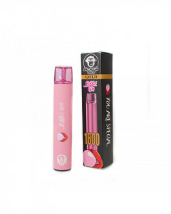 Narghilea Electronica Pucani Gold Fara Nicotina, 1600 pufuri,Bubble Gum