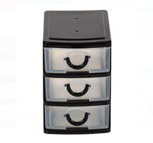 Organizator pentru obiecte mici cu 3 sertare, 11x9x13 cm - Img 3
