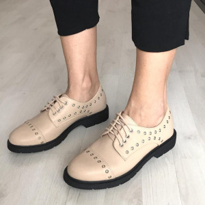 Pantofi Casual FN362 BEIGE R1/8/2 - Img 3
