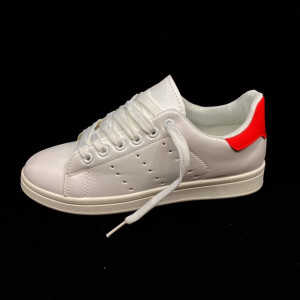 Pantofi casual JW-820 WHITE/RED R1/6/1 - Img 1