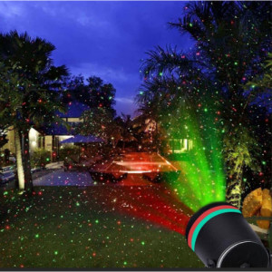 Proiector Laser Light cu 3000 Puncte Luminoase Verzi si Rosii Pentru Exteriorul Casei - Img 5
