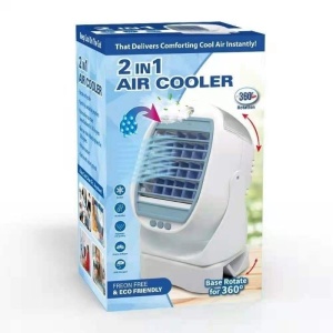 Racitor de aer 2 in 1 Air Cooler, cu vaporizator si rotatie 360 - Img 3