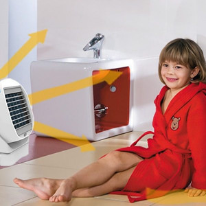 Racitor de aer portabil 2 in 1 cu vaporizator si rotatie 360, Air Cooler - Img 4