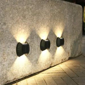 Set 4 lampi solare exterioare pentru perete, iluminare sus-jos - Img 6
