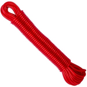 Sfoara rosie de plastic pentru rufe, 10 m