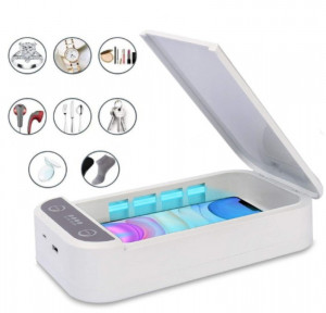 Sterilizator UVC 3 in 1 pentru obiecte mici, smartphone, functie aromaterapie, mufa USB - Img 4