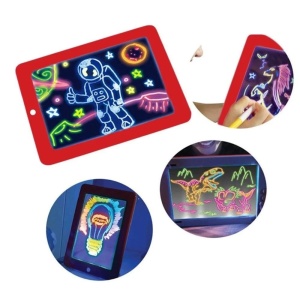 Tableta reutilizabila Magic Pad Light Up 3D Glows pentru copii - Img 3
