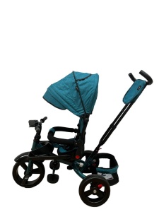 Tricicleta SL02 cu Pozitie de Somn, Scaun Reversibil, 8-36 luni, Culoare Verde Turcoaz