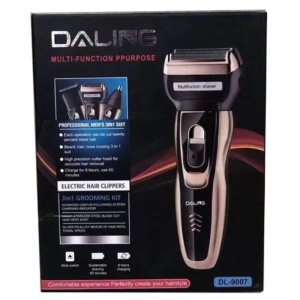 Aparat 3 in1 pentru ras/tuns, Daling, DL-9007, Negru/Auriu - Img 2