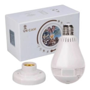 Camera IP Panoramica, VR Cam 3d Panoramic, unghi 360 grade, Wifi, Insurubare tip bec
