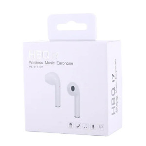 Casti universale HBQ-i7, wireless, bluetooth v4.2+EDR pentru iPad, iPhone, Huawei, Xiaomi, LG, HTC, alte dispozitive cu bluetooth, alb