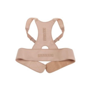 Centura corectoare cu magneti pentru spate ROYAL POSTURE, unisex, marime XL, bej - Img 1