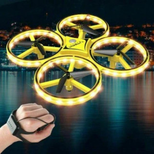 Drona Anti Coliziune, Inteligenta, cu LED, RC Gravity cu Telecomanda, Quadcopter Smart - Img 1