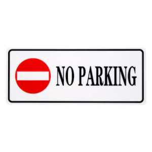Indicator No Parking, 29 x 12 cm