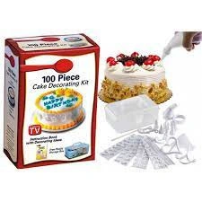 Kit cu 100 piese pentru decorarea prajiturilor Cake Decorating Kit - Img 4