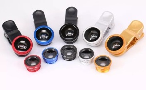 Kit lentile 3 in 1 Fisheye Wide/Angle/ Macro Compatibil cu telefon si tableta - Img 7