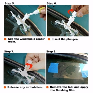 Kit reparatie geamuri fisurate auto, WINDSHIELD , Univeral - Img 2