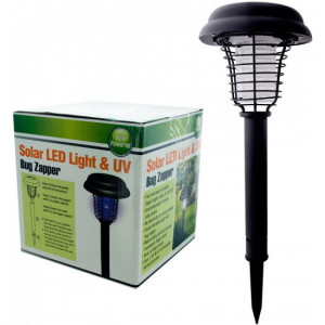 Lampa Solara LED Bug Zapper cu lumină UV Anti insecte - Img 1