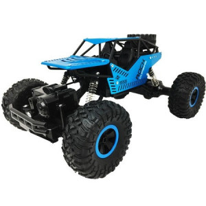 Masina cu telecomanda, ROVER , metal, 4x4, albastru/negru, 27x16,5x14cm - Img 4