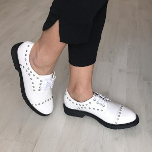 Pantofi Casual FN362 WHITE R1/8/2 - Img 1