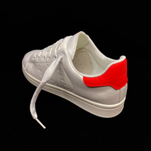 Pantofi casual JW-820 WHITE/RED R1/6/1 - Img 3