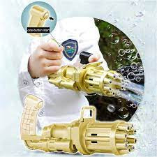 Pistol de facut baloane, tip Bubble Blaster, design compact, - Img 1