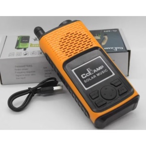 Radio portabil cu lanterna- CcLamp CL-601 alimentare duala solar si retea - Img 6