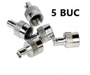 SET 5 CAPACELE METALICE UNIVERSALE VALVA AUTO, MOTO, CAMIOANE - Img 1