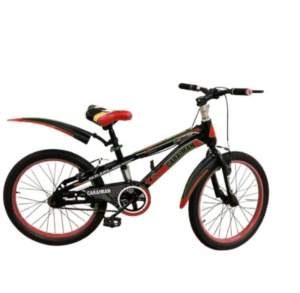 Bicicleta CARAIMAN 20J, Rosu, Cadru otel, varsta 6-10 ani, frana si cric - Img 2