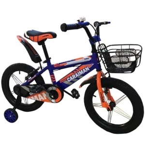 Bicicleta Caraiman albastra 16 inch, roti ajutatoare ,aparatoare roti,16BJV