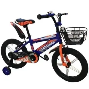 Bicicleta Caraiman albastra 16 inch, roti ajutatoare ,aparatoare roti,16BJV